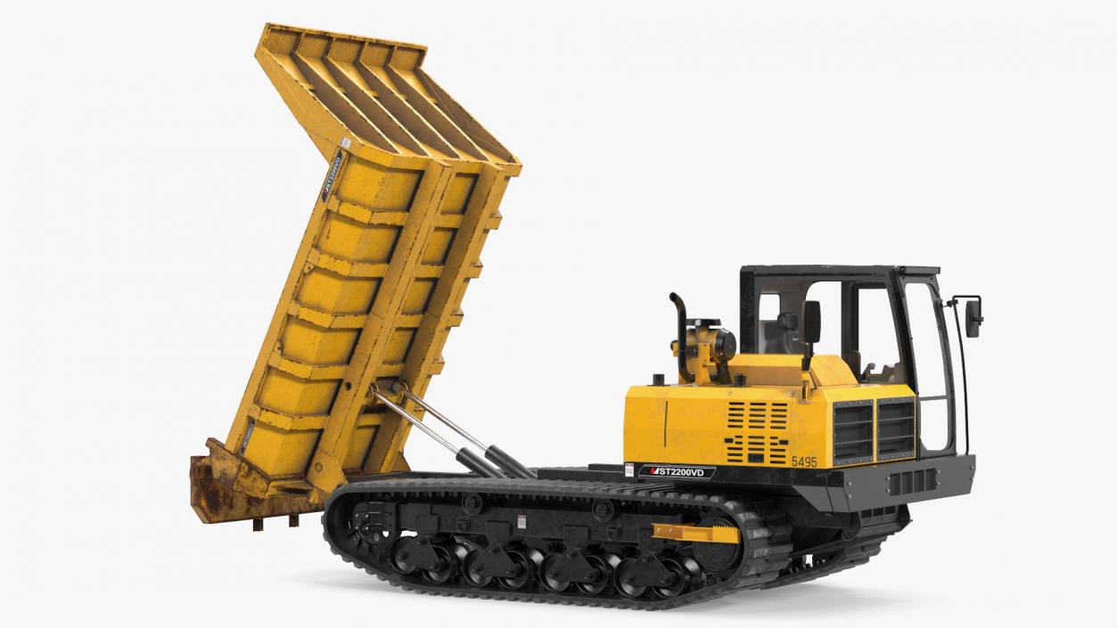 Morooka Dumper Dirty Rigged 3D