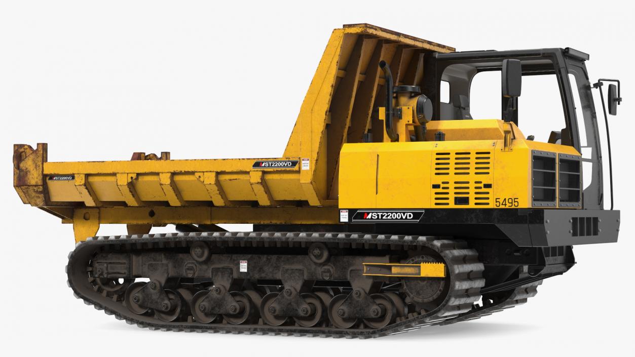 Morooka Dumper Dirty Rigged 3D