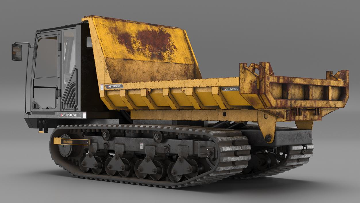 Morooka Dumper Dirty Rigged 3D