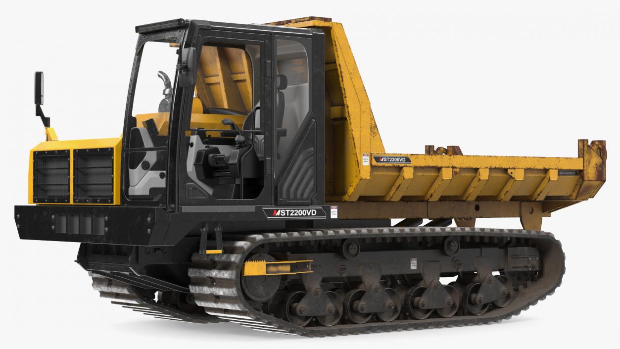 Morooka Dumper Dirty Rigged 3D