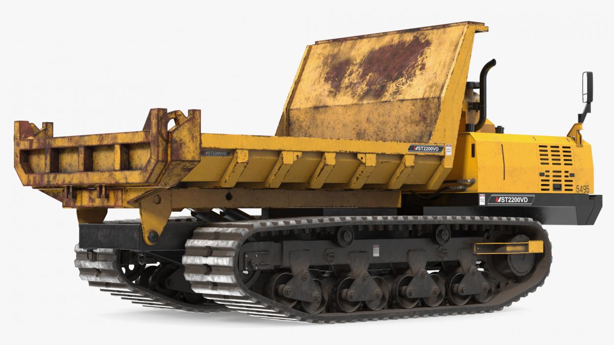 Morooka Dumper Dirty Rigged 3D