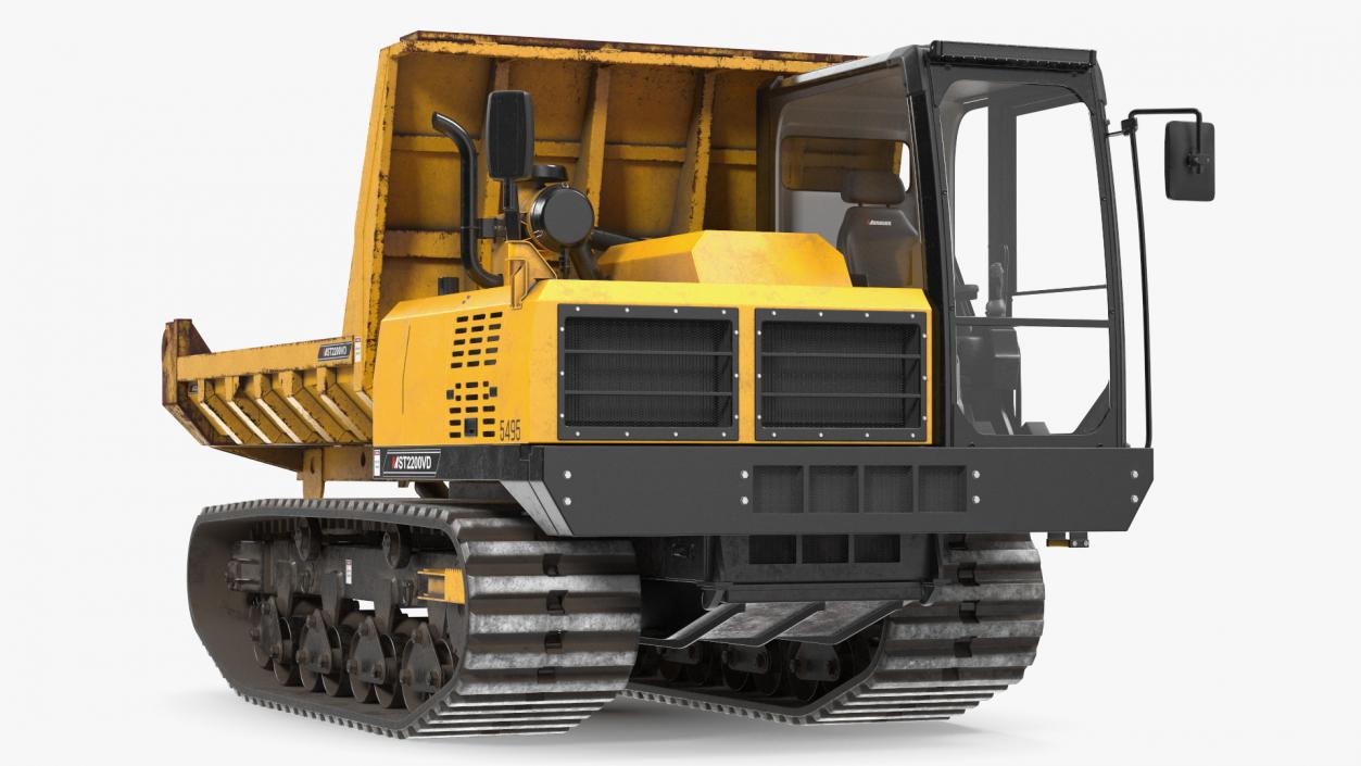 Morooka Dumper Dirty Rigged 3D