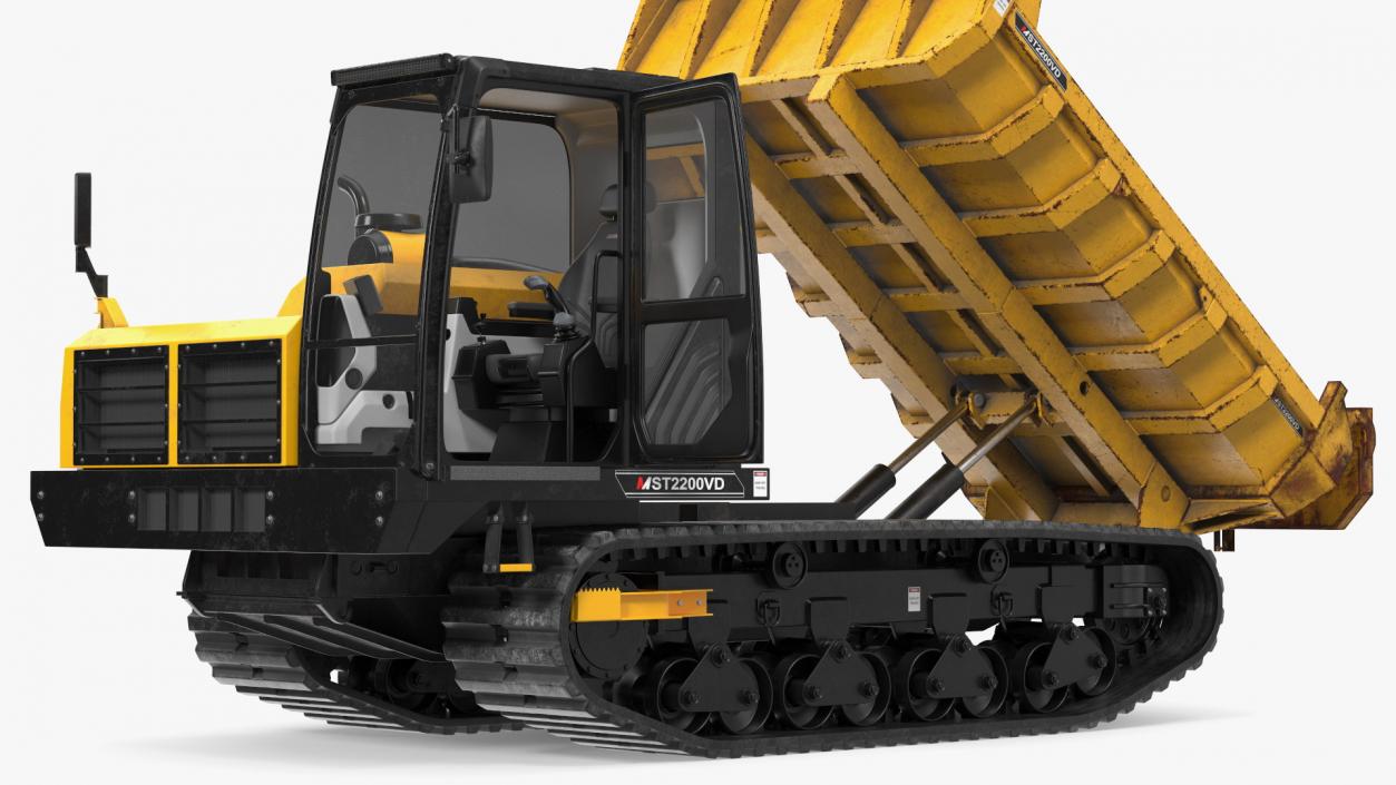 Morooka Dumper Dirty Rigged 3D