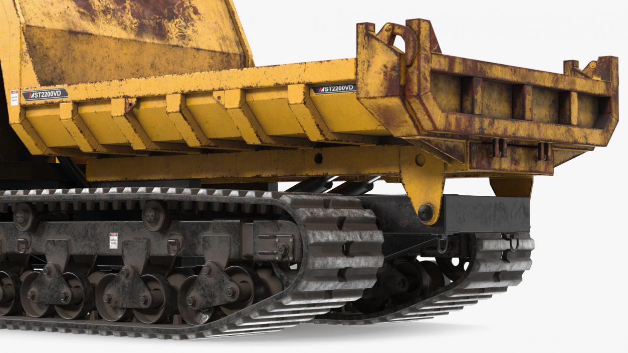 Morooka Dumper Dirty Rigged 3D