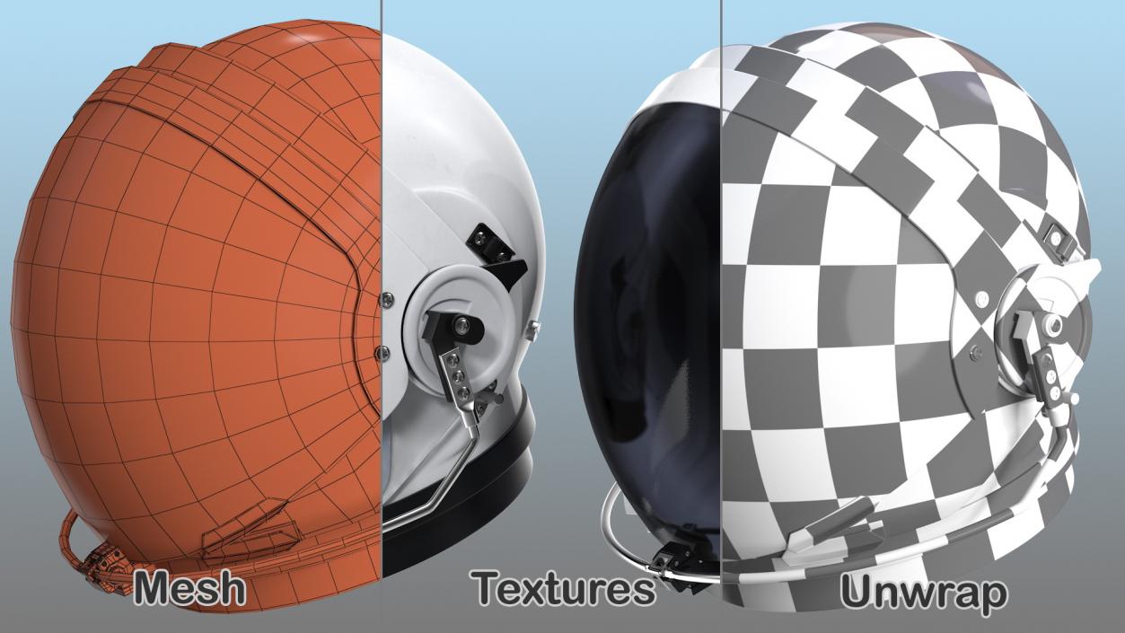 3D Space Helmets Collection 2