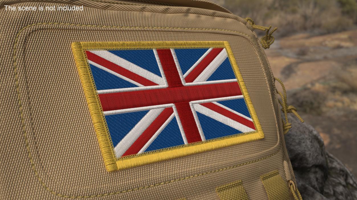 Flag Military Patches Collection 2 3D model