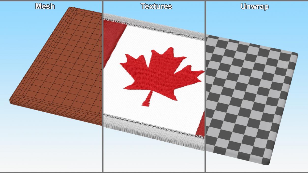 Flag Military Patches Collection 2 3D model