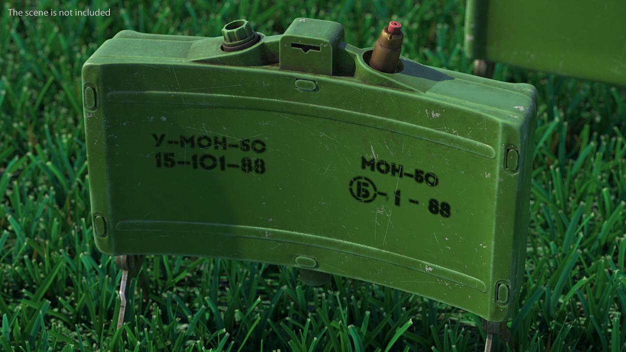 3D MON 50 Directional Anti Personnel Mine Aged model