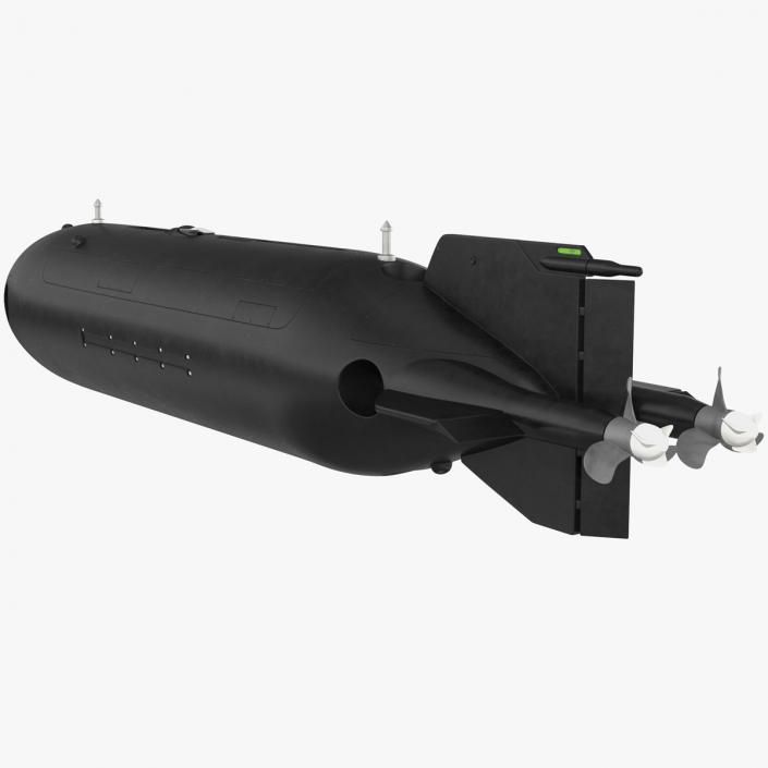 3D Submarine Drone Rigged for Cinema 4D