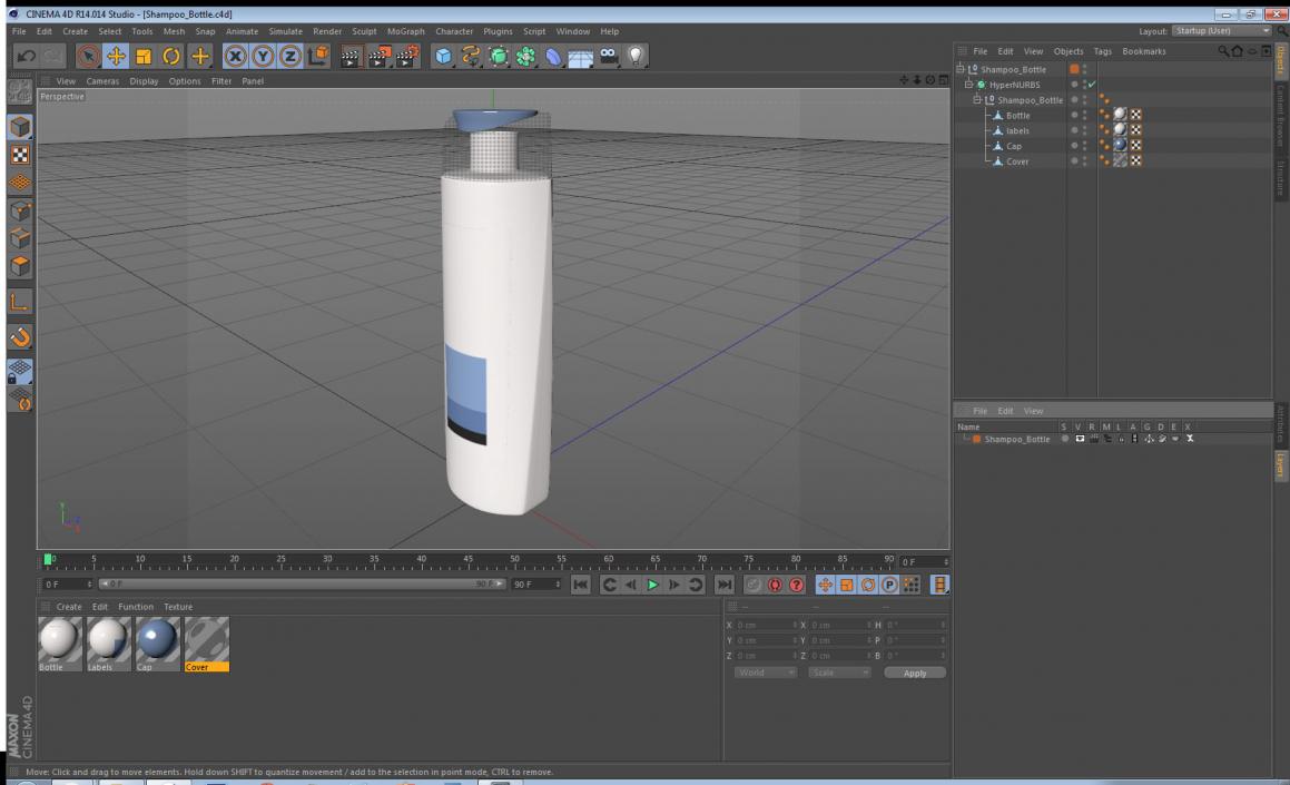 Shampoo Bottle 3D model