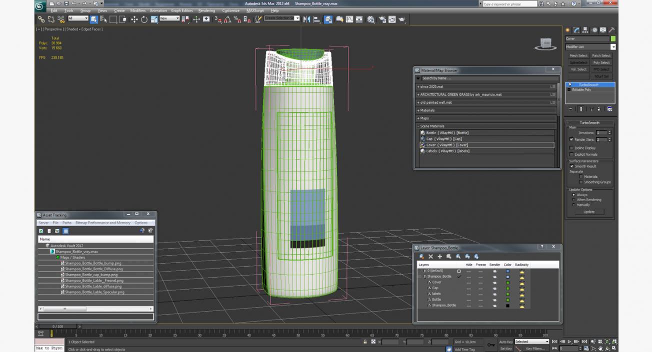 Shampoo Bottle 3D model