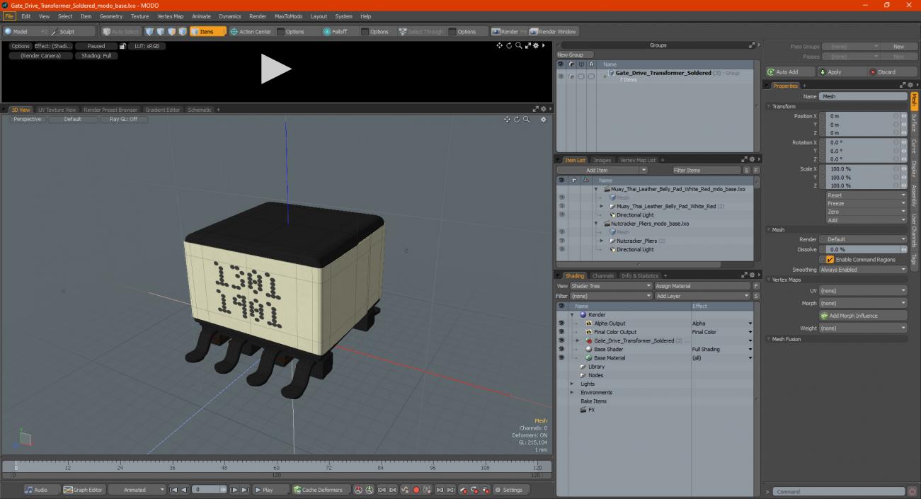 3D Gate Drive Transformer Soldered