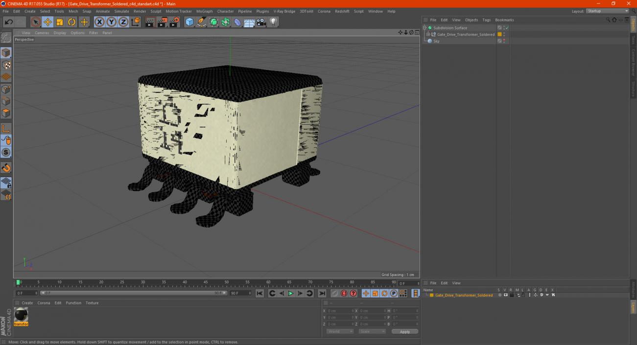 3D Gate Drive Transformer Soldered