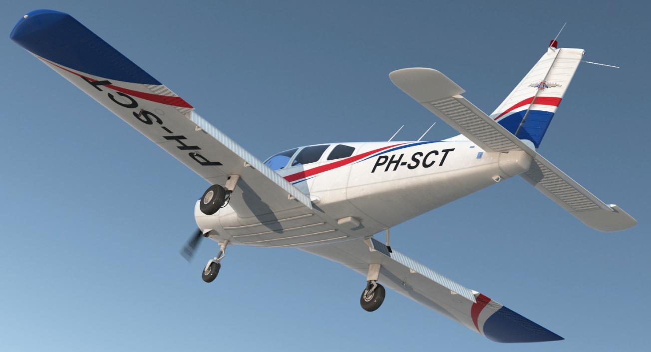 3D model Aircraft Piper PA-28-161 Warrior II