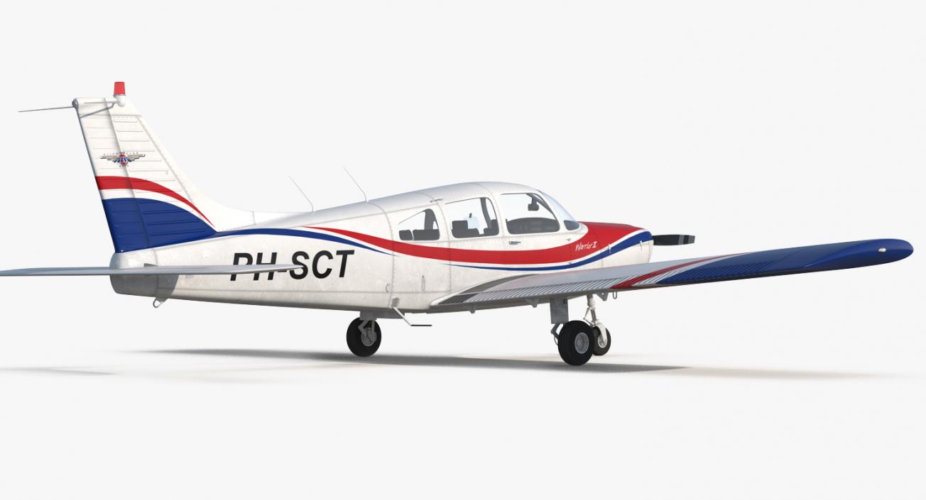 3D model Aircraft Piper PA-28-161 Warrior II