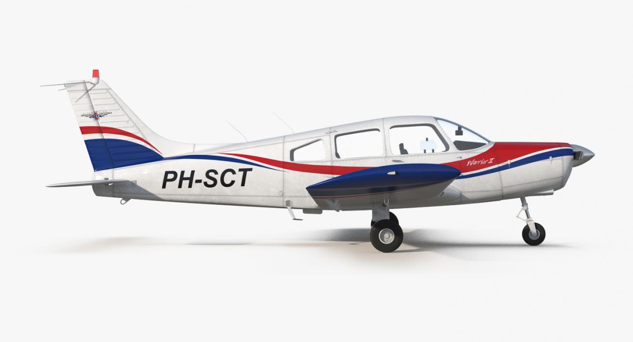 3D model Aircraft Piper PA-28-161 Warrior II