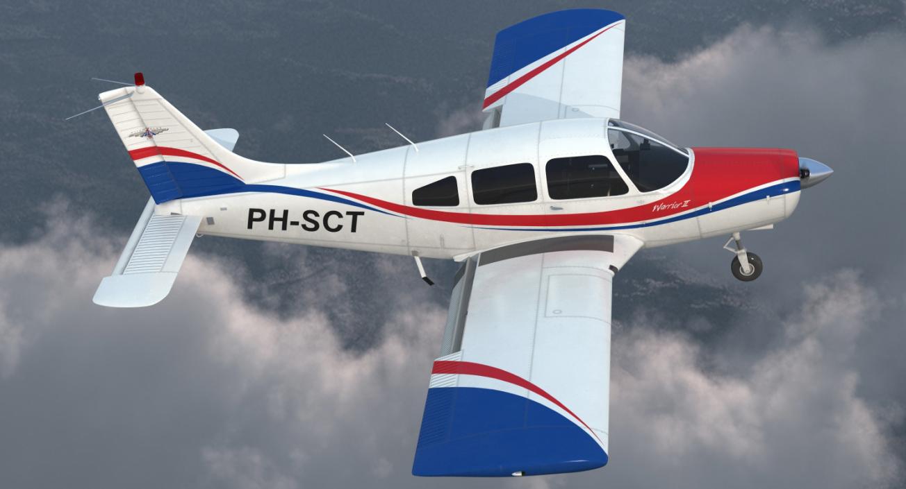 3D model Aircraft Piper PA-28-161 Warrior II