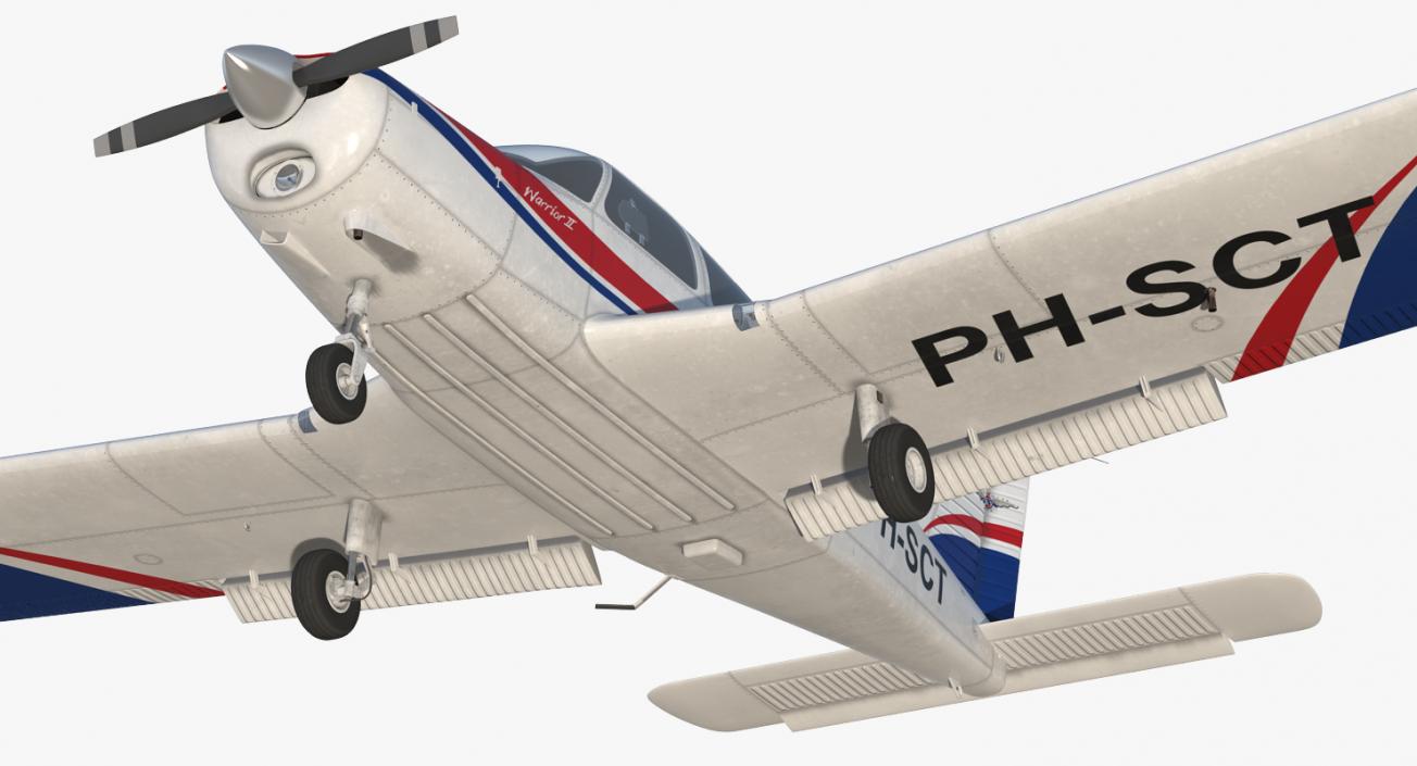 3D model Aircraft Piper PA-28-161 Warrior II