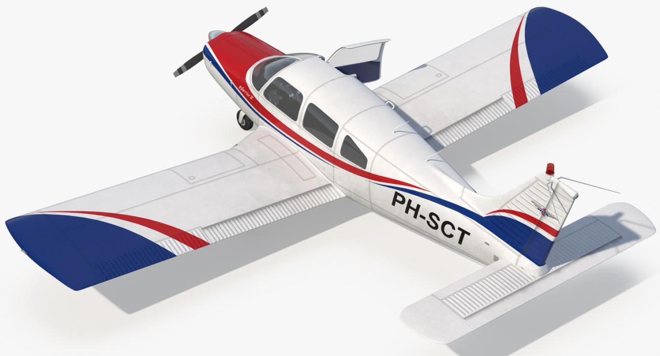 3D model Aircraft Piper PA-28-161 Warrior II