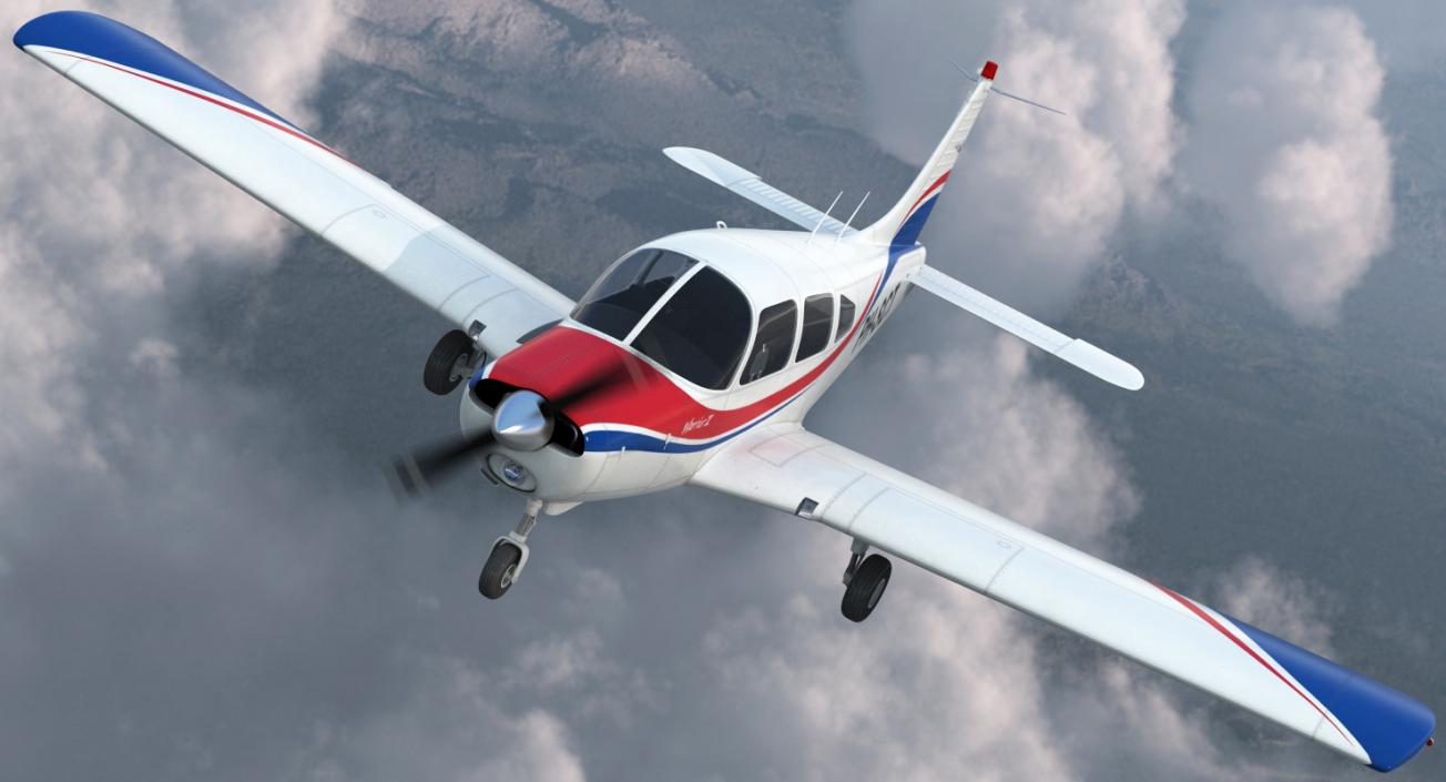 3D model Aircraft Piper PA-28-161 Warrior II