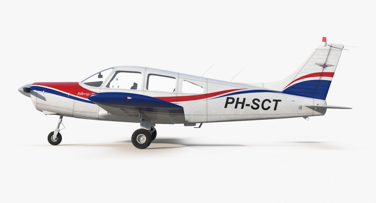 3D model Aircraft Piper PA-28-161 Warrior II