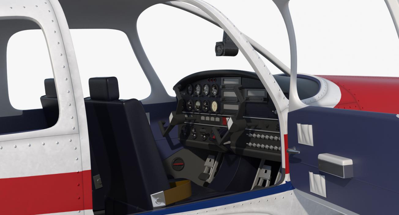 3D model Aircraft Piper PA-28-161 Warrior II