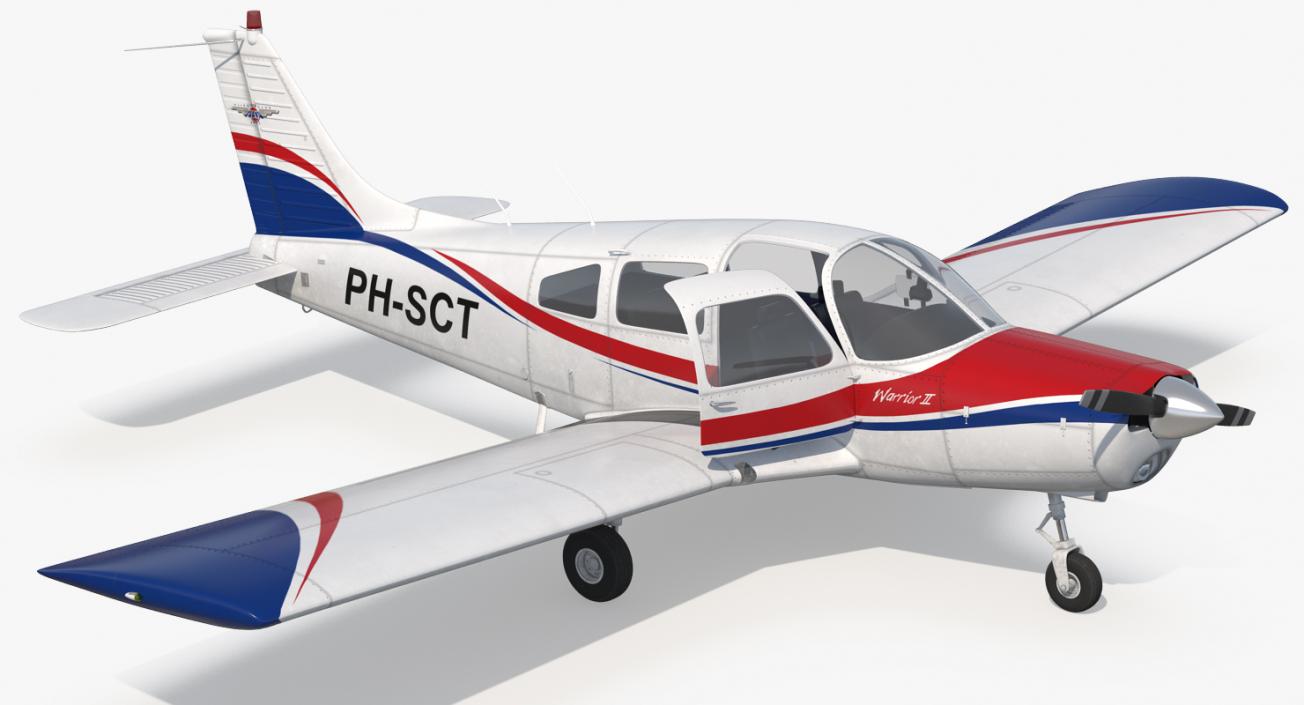 3D model Aircraft Piper PA-28-161 Warrior II