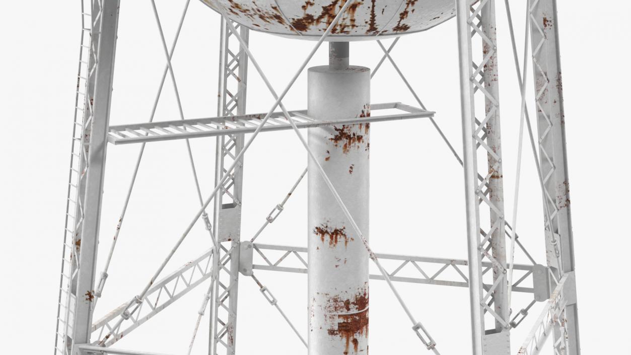 3D Weathered Water Tower