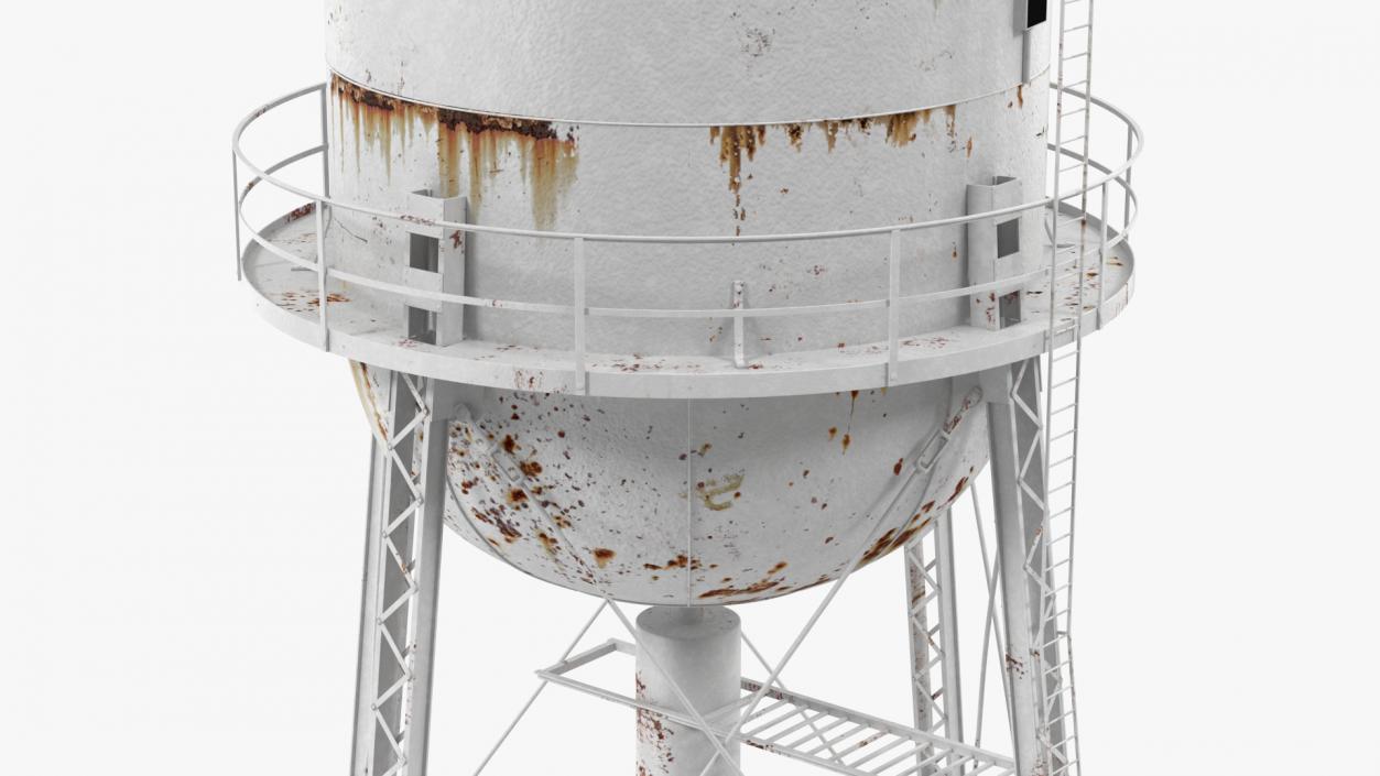 3D Weathered Water Tower