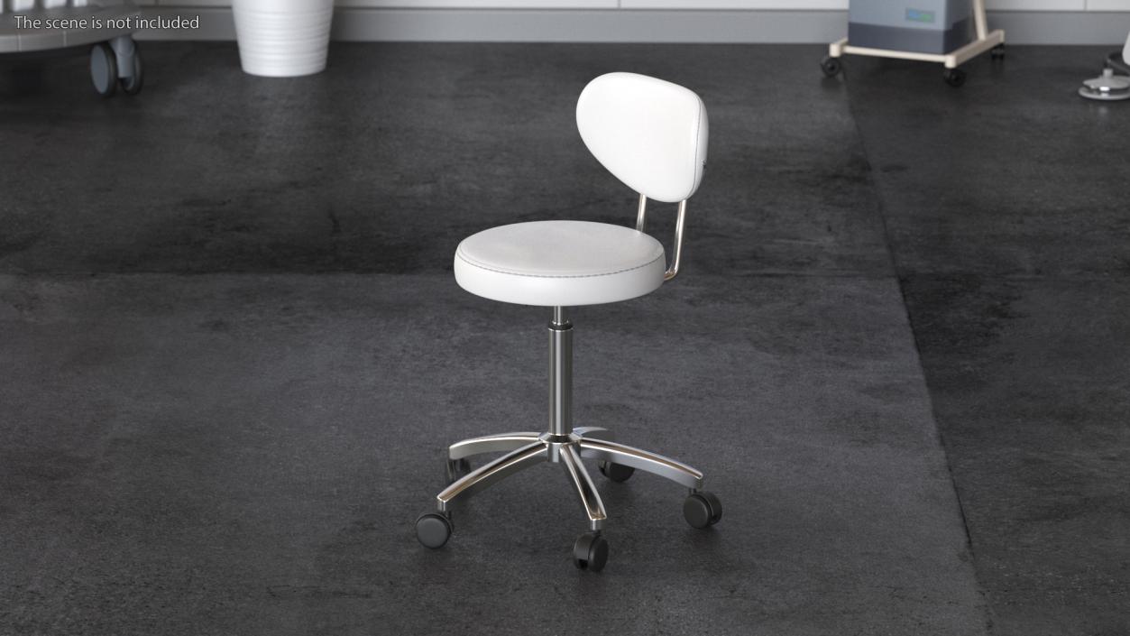 3D Doctors Office Chair White