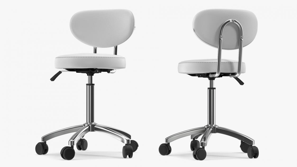 3D Doctors Office Chair White