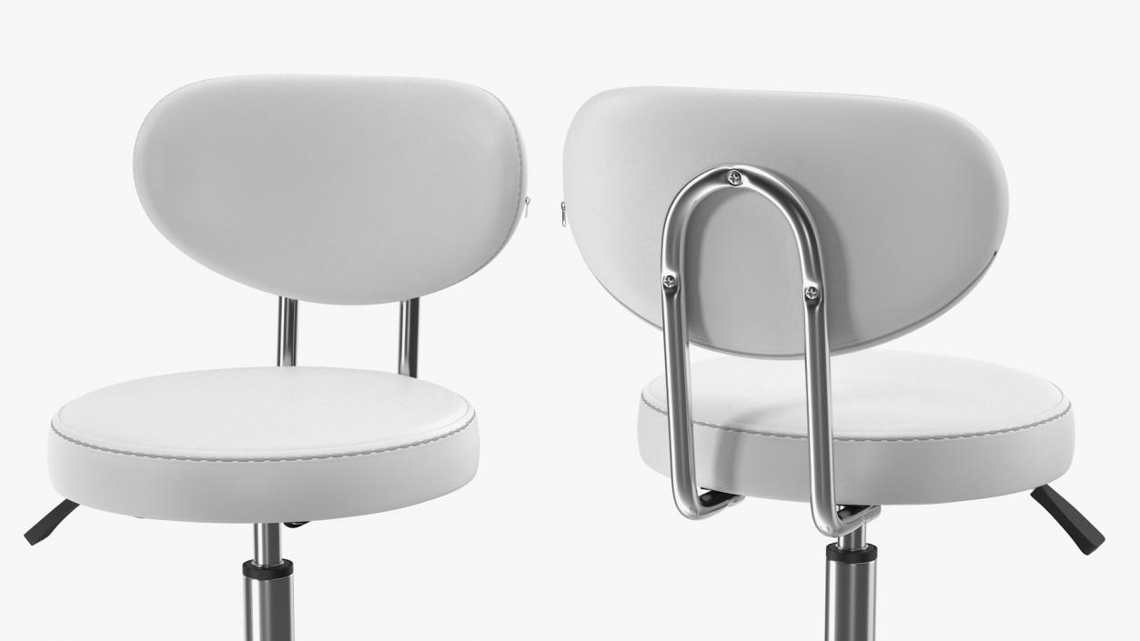 3D Doctors Office Chair White