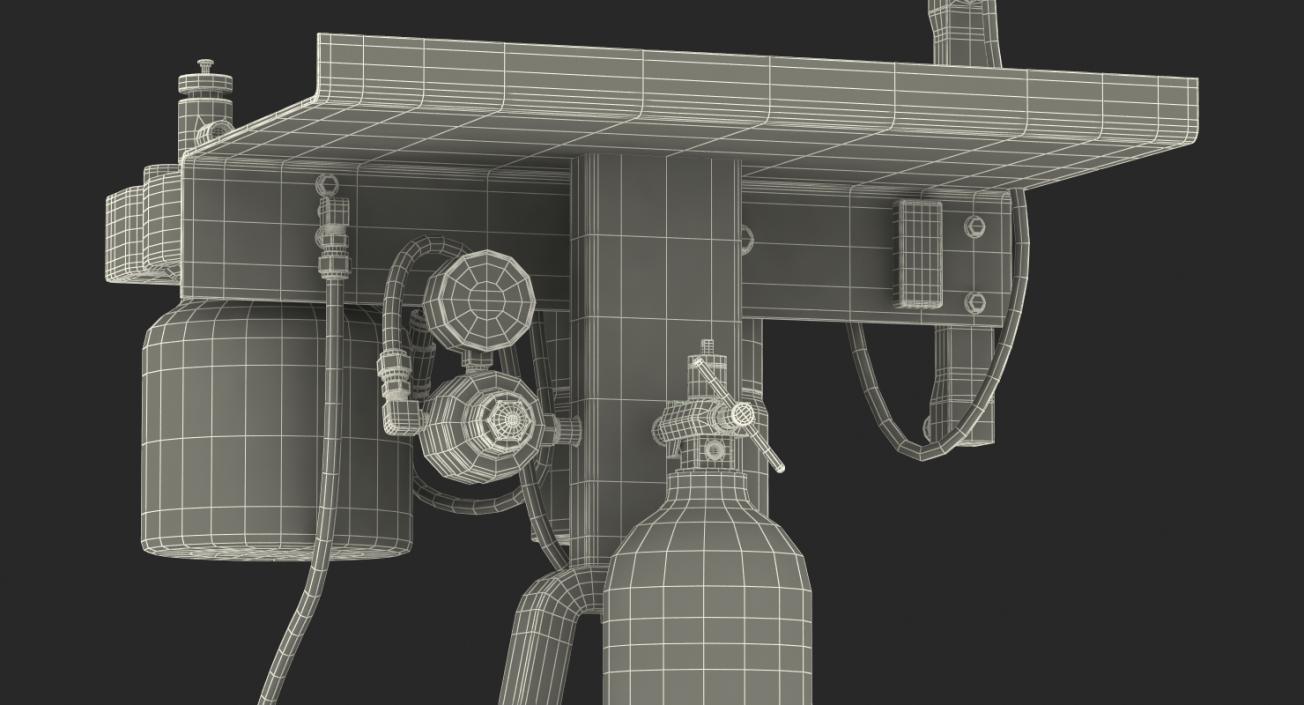 Oxygen Concentrator with E Tank Back Up 3D model