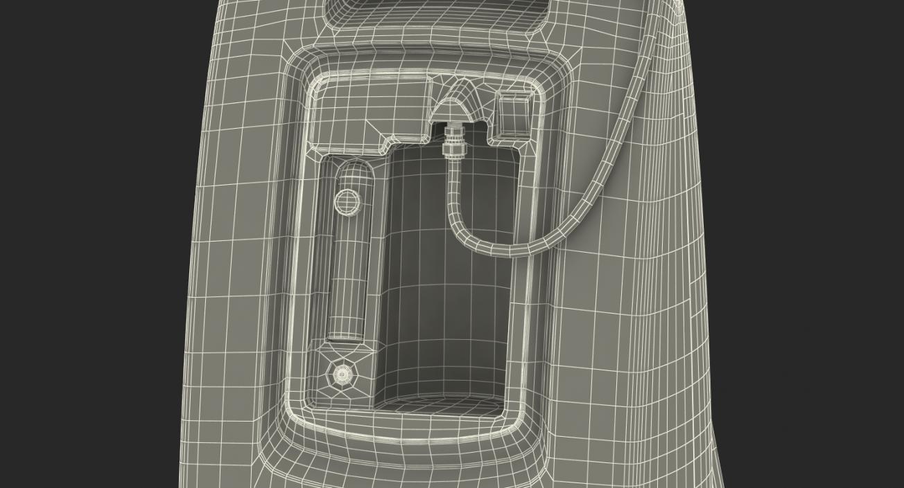 Oxygen Concentrator with E Tank Back Up 3D model