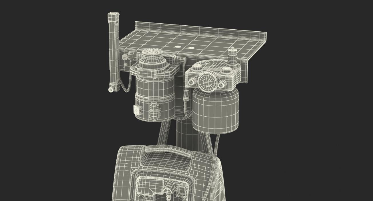 Oxygen Concentrator with E Tank Back Up 3D model