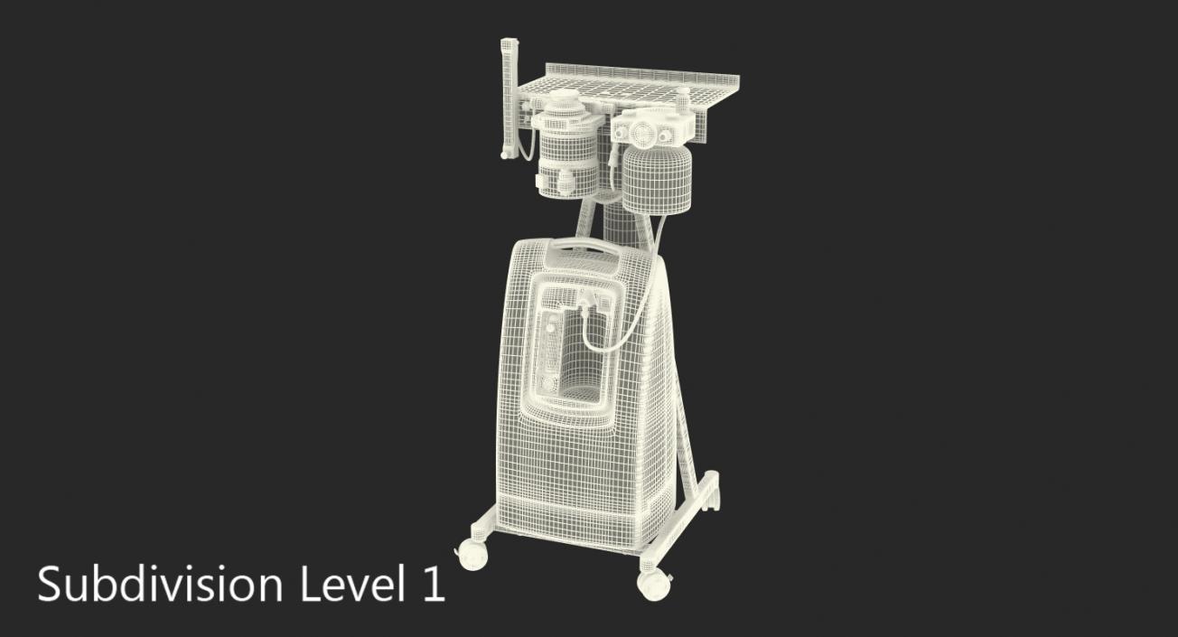 Oxygen Concentrator with E Tank Back Up 3D model