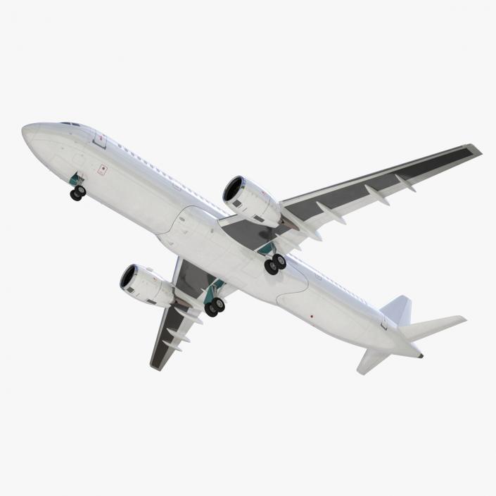 3D Single Aisle Airliner Rigged model