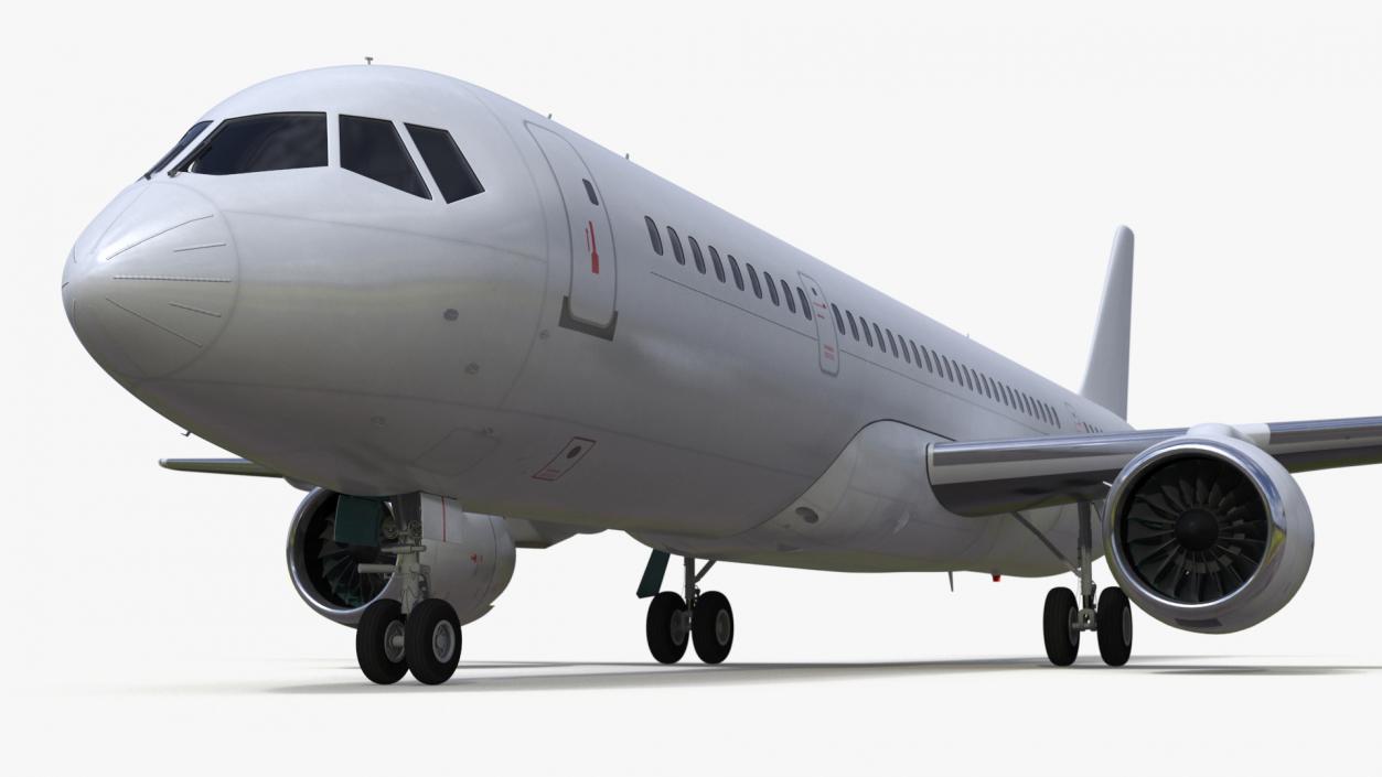 3D Single Aisle Airliner Rigged model