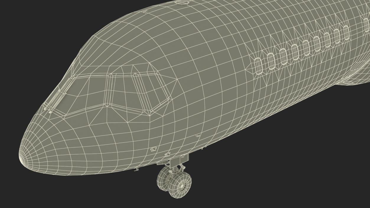 3D Single Aisle Airliner Rigged model