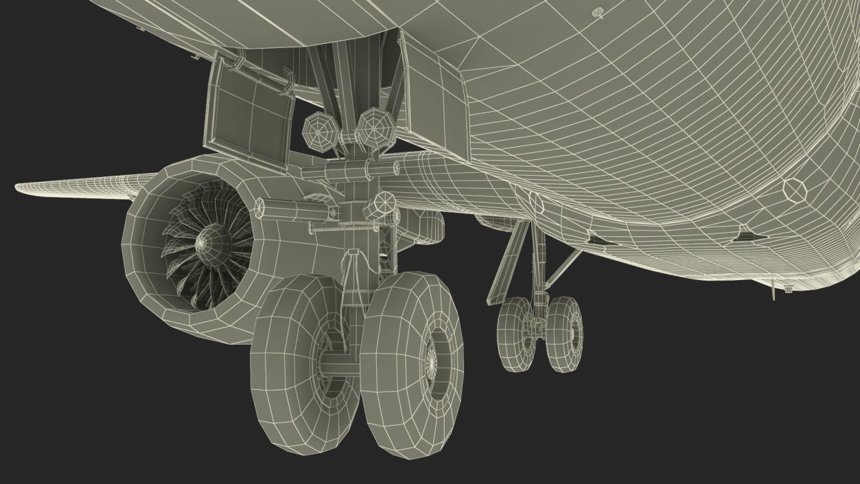 3D Single Aisle Airliner Rigged model