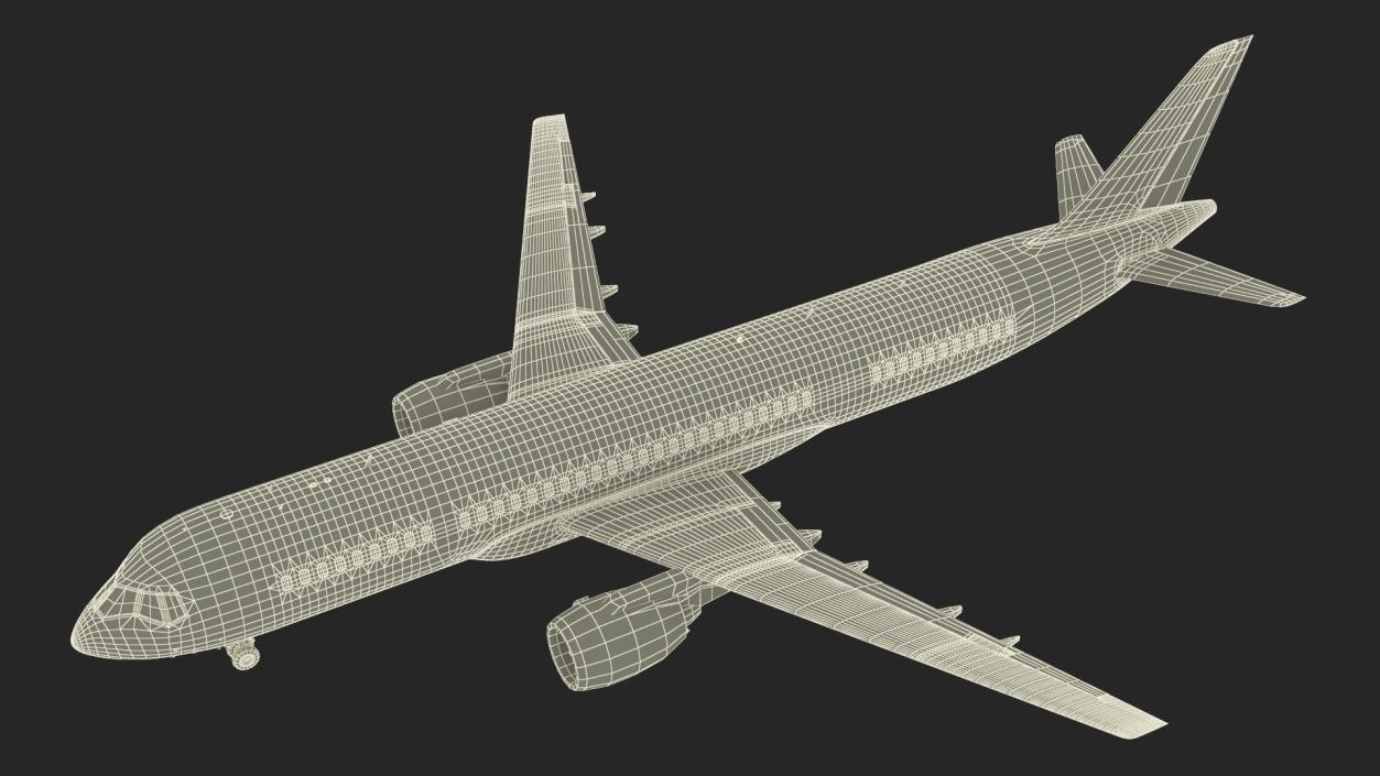 3D Single Aisle Airliner Rigged model