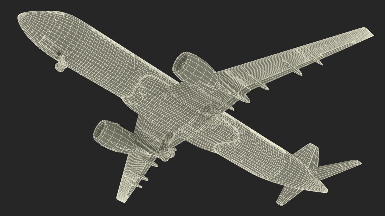 3D Single Aisle Airliner Rigged model