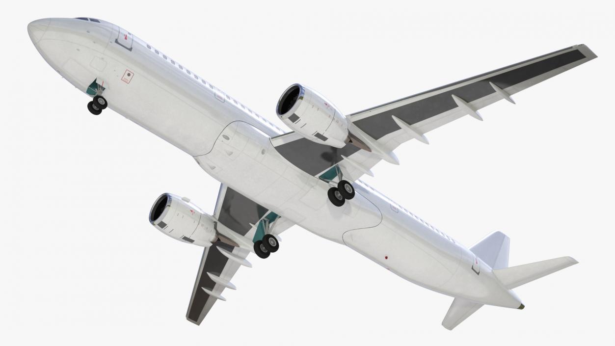 3D Single Aisle Airliner Rigged model