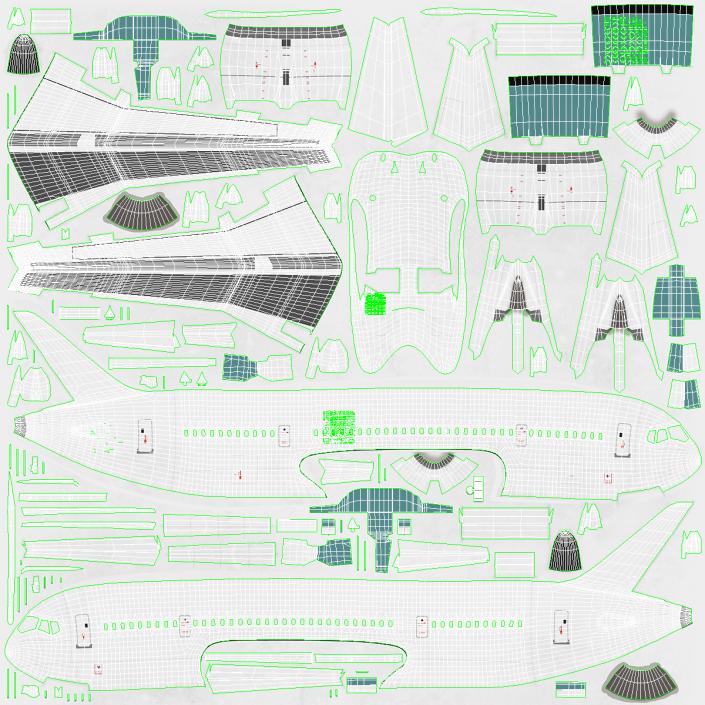 3D Single Aisle Airliner Rigged model