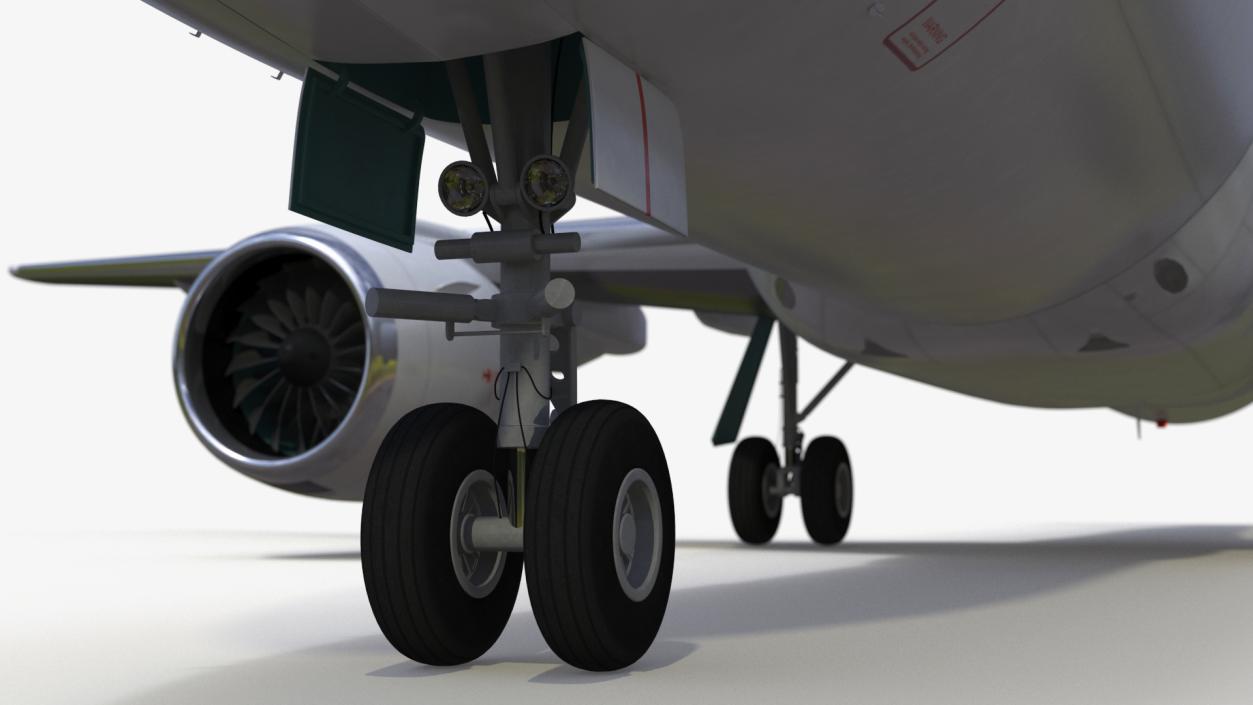 3D Single Aisle Airliner Rigged model