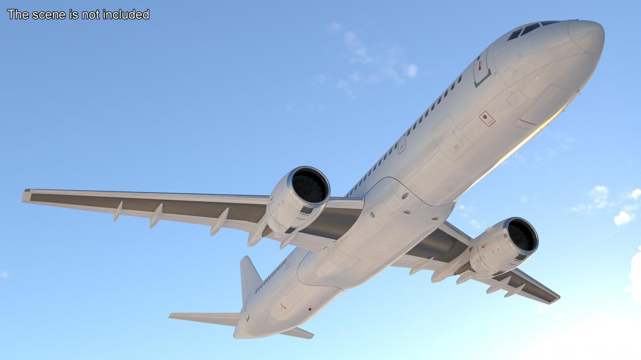 3D Single Aisle Airliner Rigged model