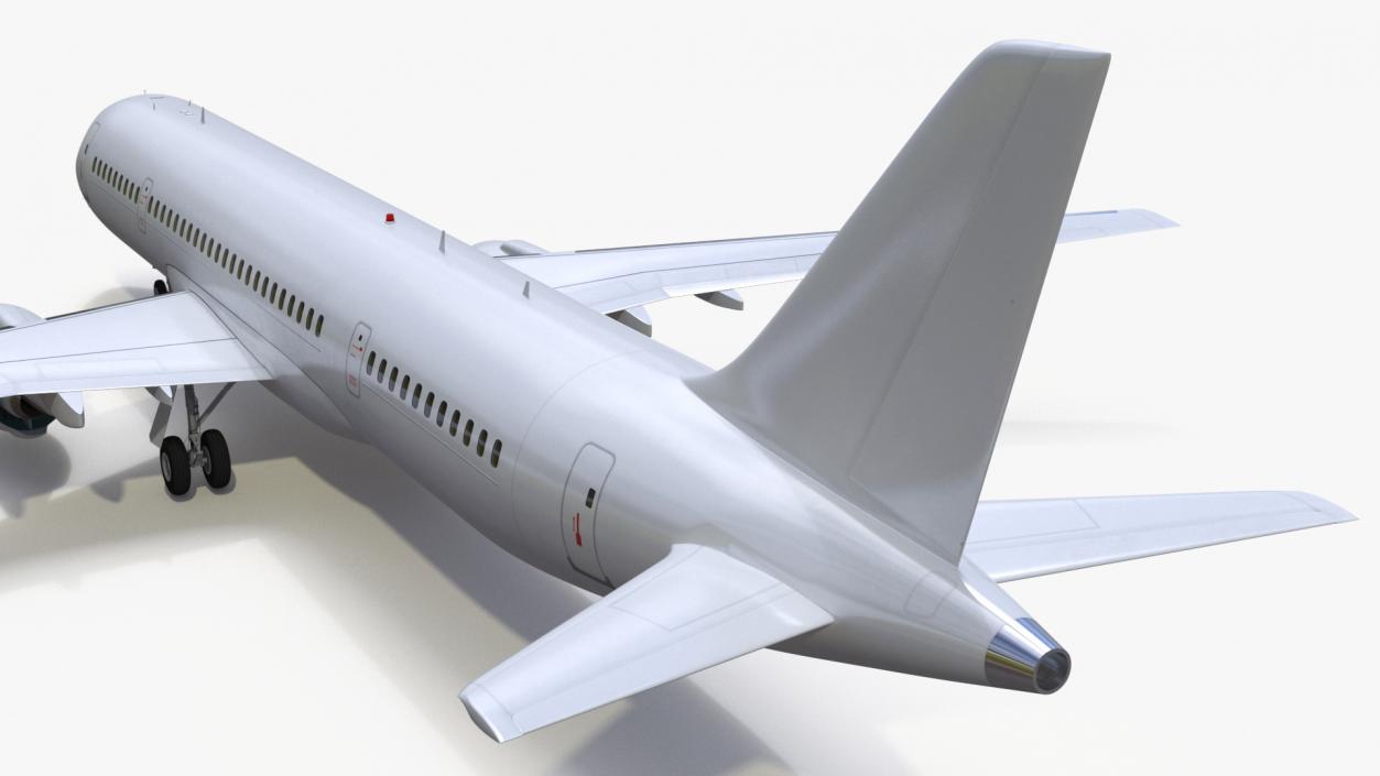 3D Single Aisle Airliner Rigged model