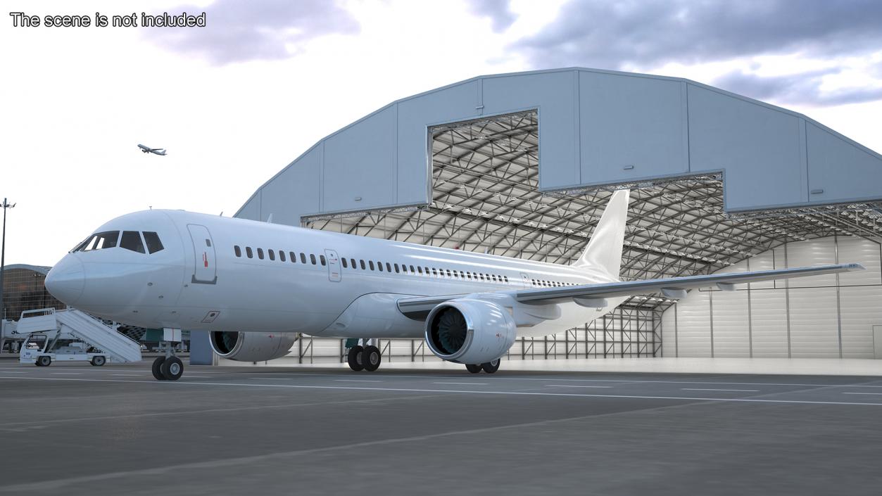 3D Single Aisle Airliner Rigged model