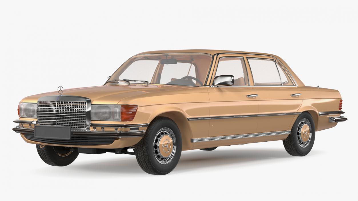 Mercedes Benz 350 SE Yellow 3D