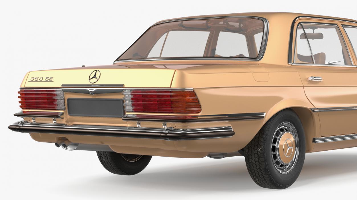 Mercedes Benz 350 SE Yellow 3D